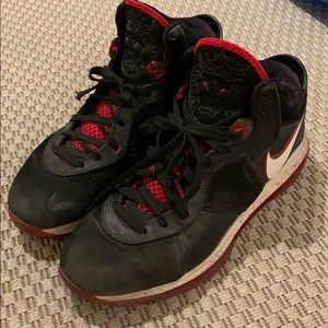 2010 Nike Air Max Lebron 8 Vlll Black/White/Red